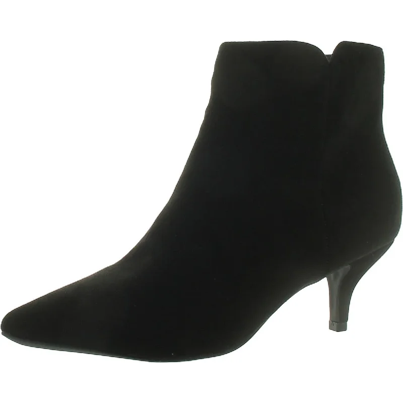 Sustainable Footwear Sale Womens Faux Leather Pointed Toe Booties