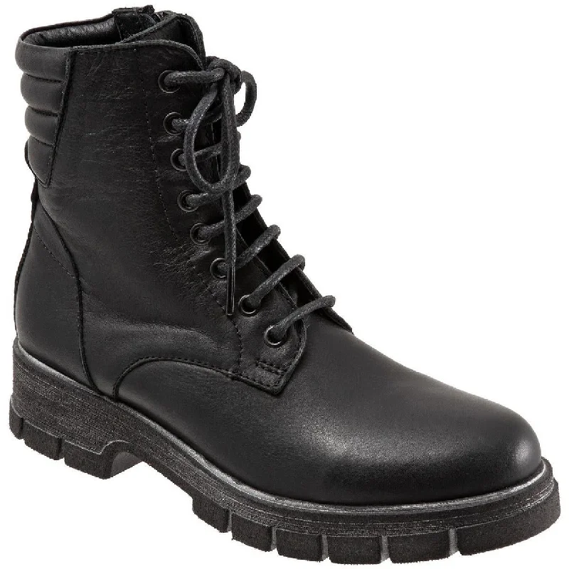 Effortless Style, Endless Impact Bueno Womens Rage Leather Ankle Boots Combat & Lace-up Boots