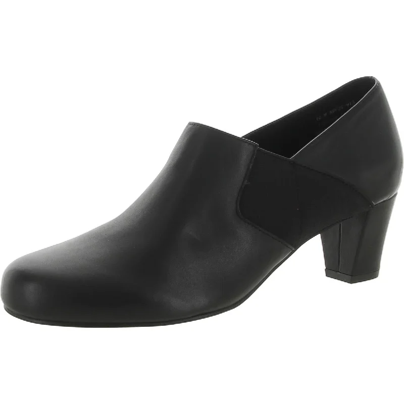 Formal Shoes Deals David Tate Womens Tavi Leather Slip-On Booties