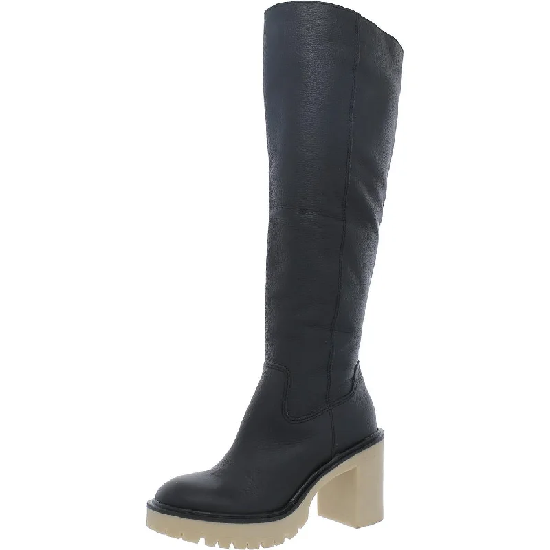 Discount Price Dolce Vita Womens Block Heel Tall Knee-High Boots