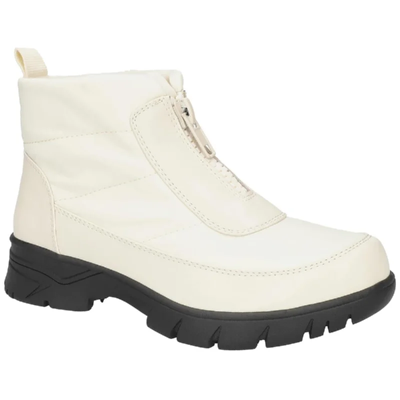 Lightweight Walking Shoes Offers Easy Street Womens NYKY Faux Leather Cozy Winter & Snow Boots