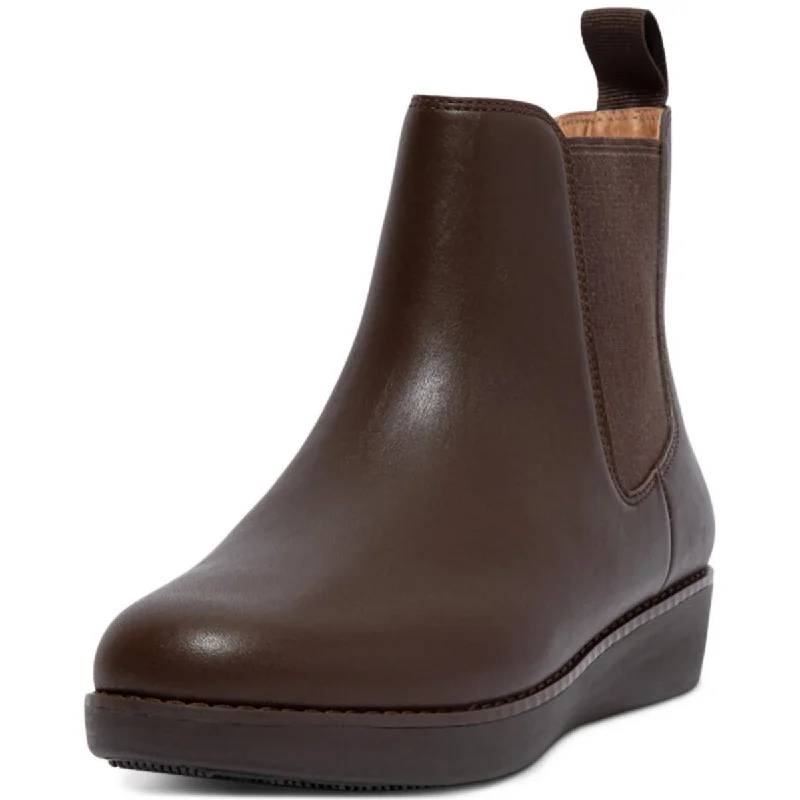 Special Offers, Don't Miss Fitflop Womens Sumi Leather Round Toe Chelsea Boots