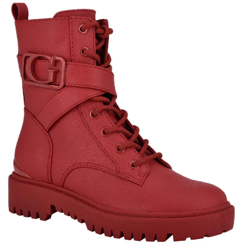 Absurdly Cheap Sale Guess Womens Orana  Platform Combat & Lace-up Boots