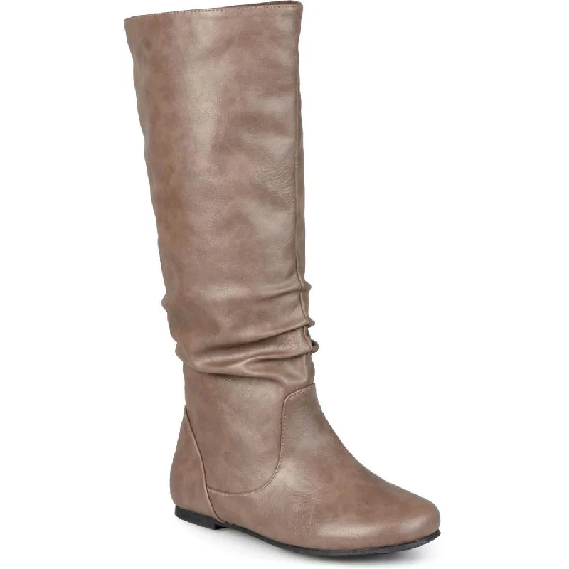 Don't Miss Out Journee Collection Womens Jayne Faux Leather Slouchy Knee-High Boots