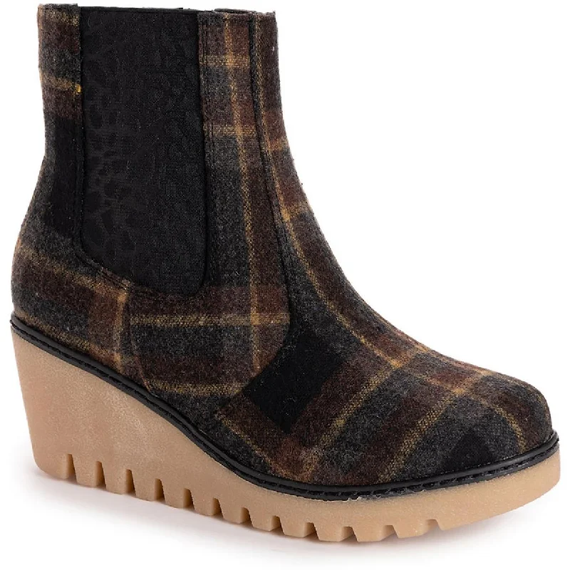 Retro Style Promotions Muk Luks Womens VERMONT Stowe Wedge Casual Wedge Boots