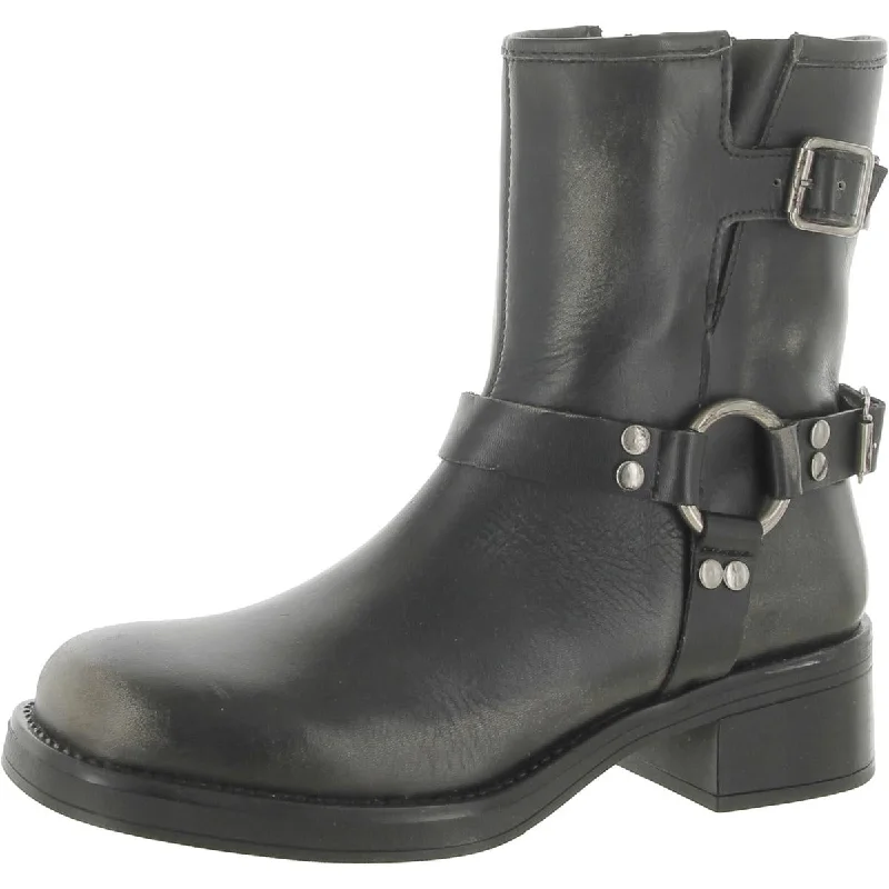 Versatile Shoes Promotion Steve Madden Womens BRIXTON Leather Motorcycle Boots