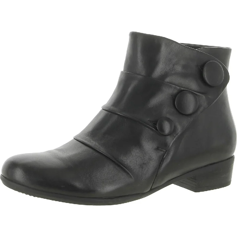 Catch Every Fashion Trend Trotters Womens Mila Leather Button Ankle Boots