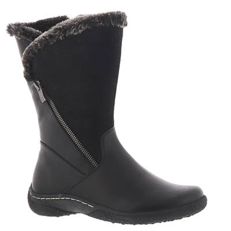 Comfortable Dress Shoes Wanderlust Womens Cynthia Faux Fur Lined Faux Leather Winter & Snow Boots