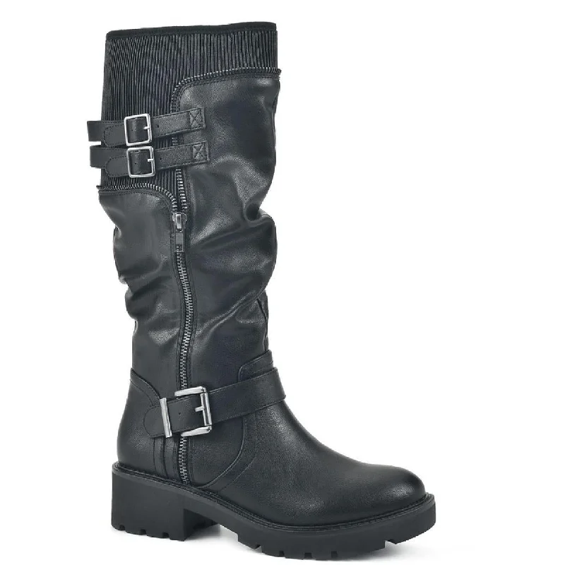 Unleash Your Style White Mountain Womens Deepest Zipper Mid-Calf Boots