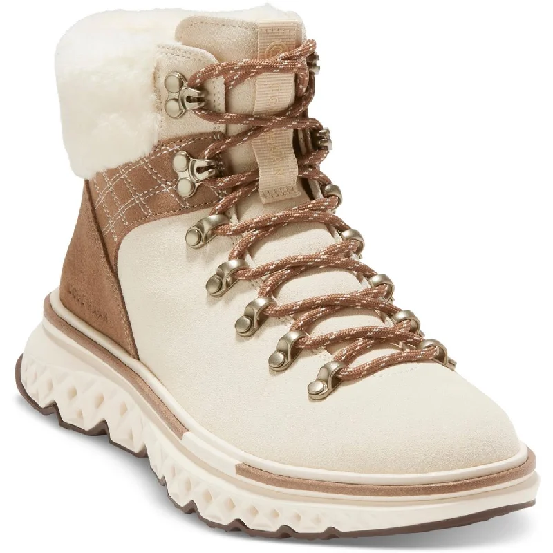 Enjoy Discount ZeroGrand Cole Haan Womens 5ZG EXPLORE Faux Suede Faux Fur Winter & Snow Boots