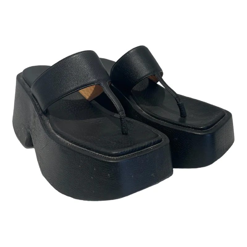 Save Big Marsell/Sandals/US 8.5/Leather/BLK/