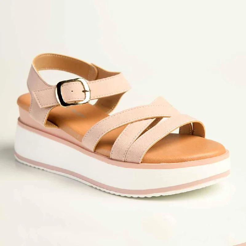 Luxury Streetwear Shoes Alessio Bev Wedge - Pink