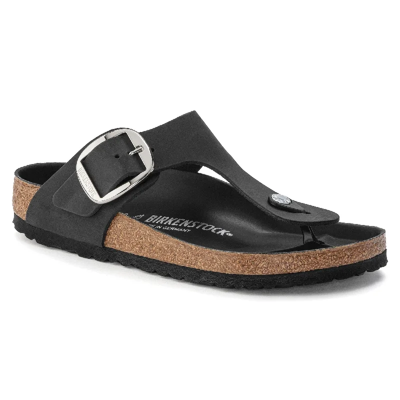 Fashionista Favorites BIRKENSTOCK GIZEH BIG BUCKLE NUBUCK LEATHER