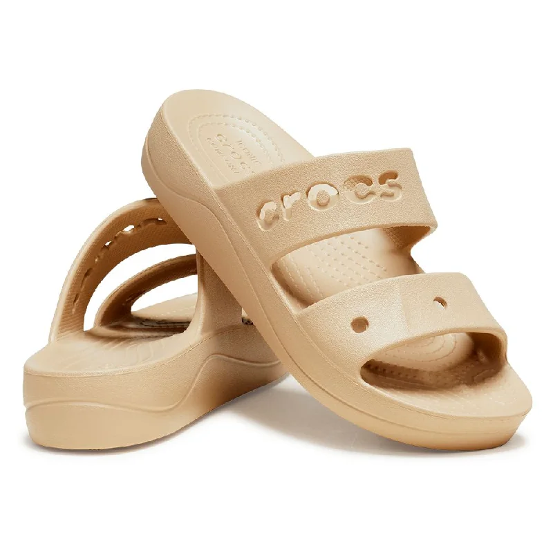 Evening Elegance Crocs Baya -Platform Sandal - Chai