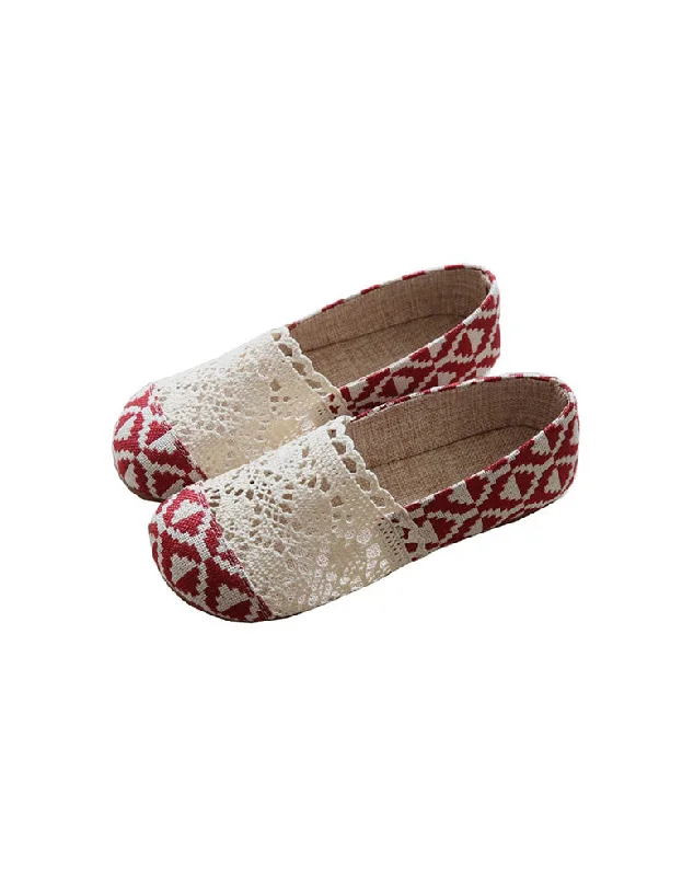 Comfortable Shoes Handmade Comfortable Linen Women's shoes Flat