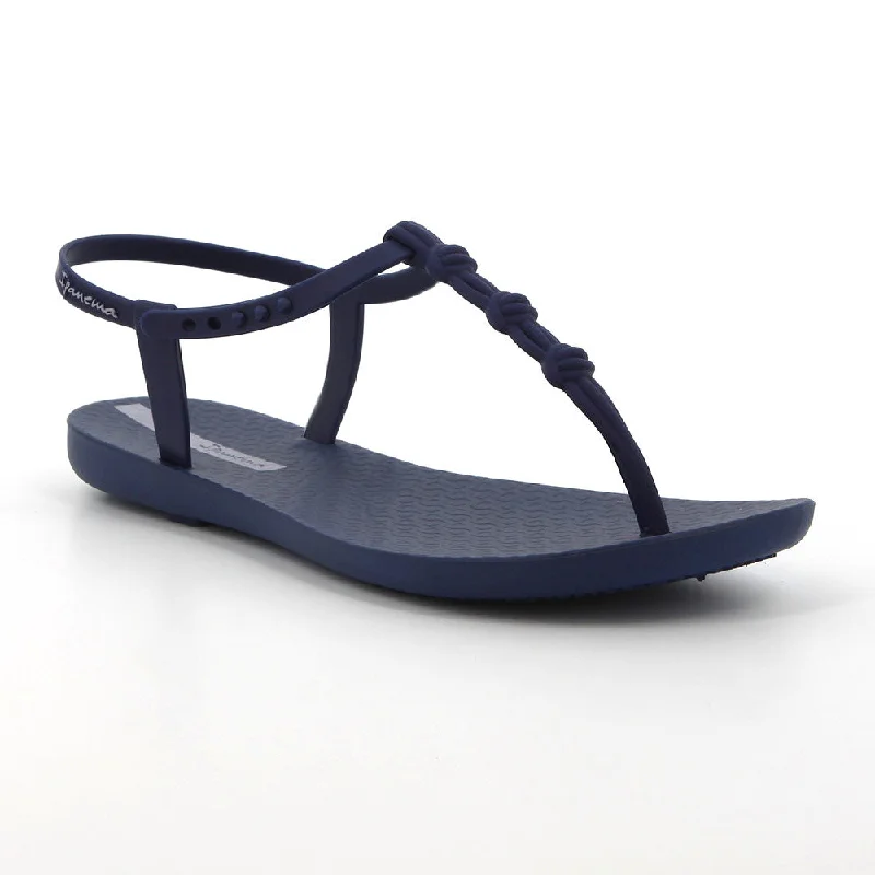 Valentine's Special Ipanema Dawn Knot Chic Sandals - Navy