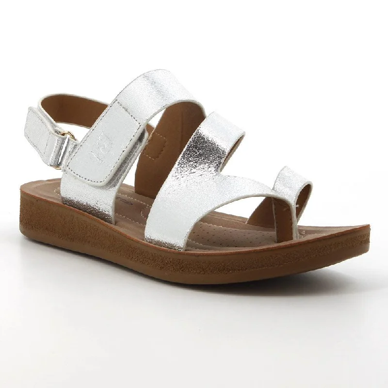 Stylish Shoe Discounts Pierre Cardin Gigi Fashion Sandals - Silver