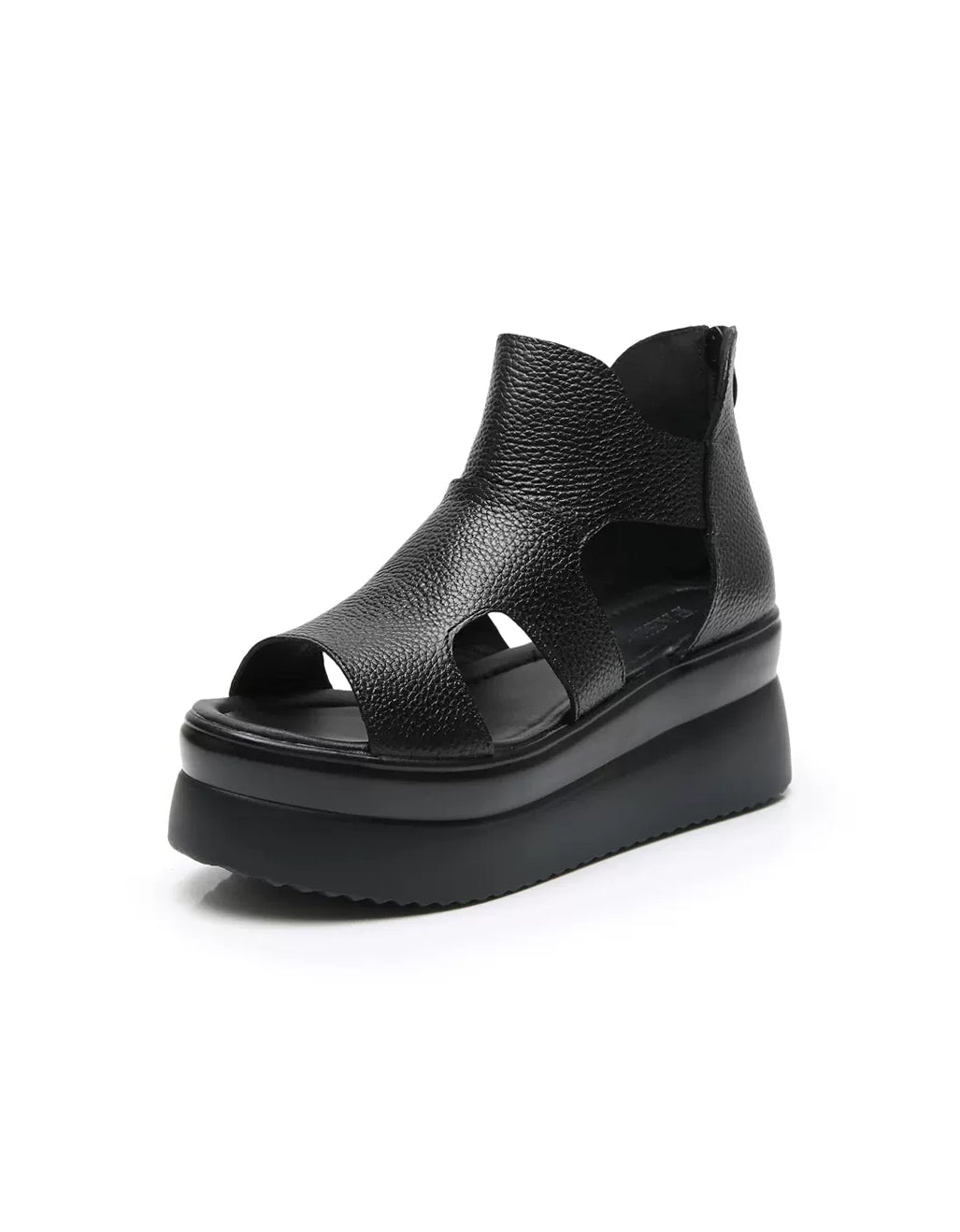 Athleisure Style Sale Open Toe Summer Platform Sandals Black