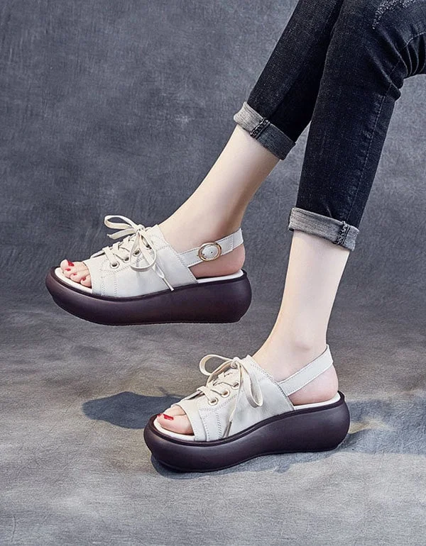 Trendy Pulse Summer Wedge Adjustable Slingback Sandals