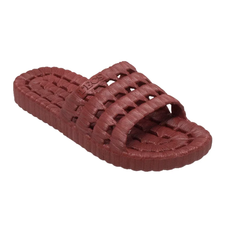 Timeless Elegance Redefined Tecs Womens Brown Relax Sandals PVC