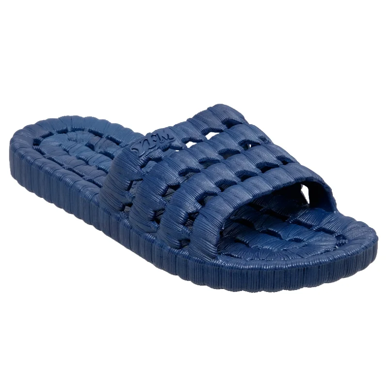 Stylish Statements Tecs Womens Navy Relax Sandals PVC