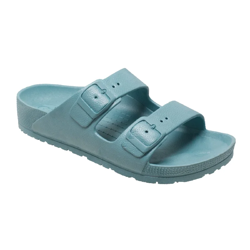 New Season Fashion Preview Tecs Womens Two Band Aqua Sandals Shoes