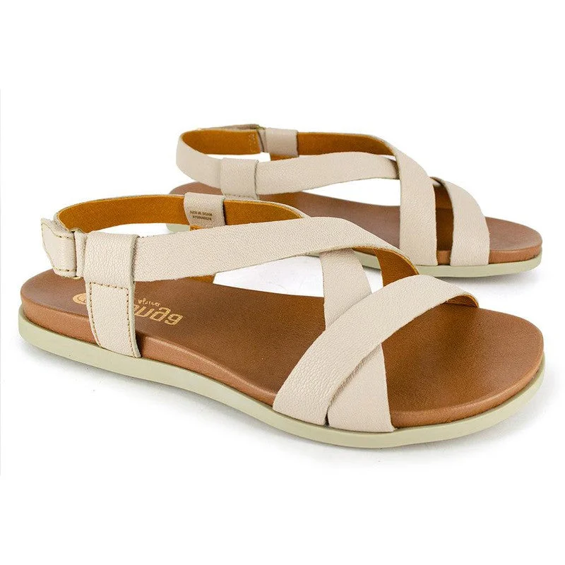 Urban Style Promotions Tsonga Sadani Leather Sandals - Cream